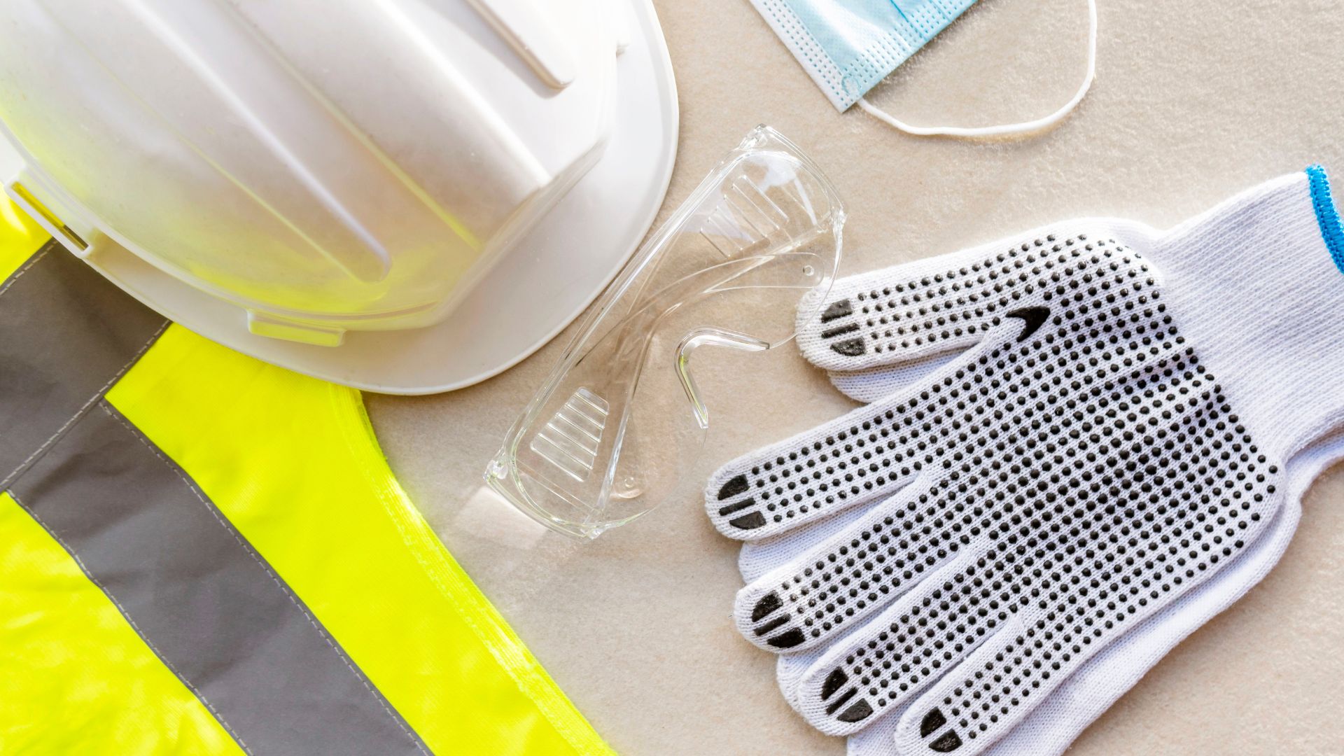 Valved Masks And Other PPE Essentials On A Building Site